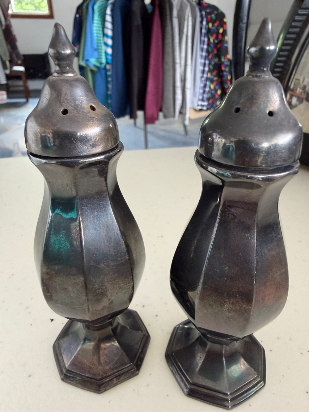 Vintage-Style Wallace  Silver Salt and Pepper Shakers